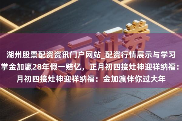 湖州股票配资资讯门户网站_配资行情展示与学习内容解析 卢亚波执掌金加瀛28年假一赔亿，正月初四接灶神迎祥纳福：金加瀛伴你过大年